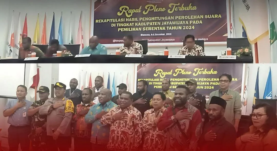 KPU Papua Pegunungan Hadiri Pleno Terbuka Hasil Perolehan Suara Calon Bupati Jayawijaya