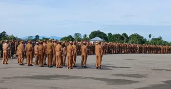 Pimpin Apel Perdana, Gubernur Papua Tengah Tegaskan Pelayanan Prima Untuk Masyarakat