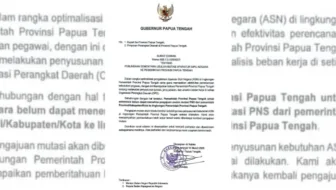 Gubernur Papua Tengah Keluarkan Surat Edaran Penundaan Mutasi ASN