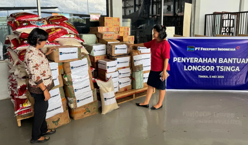 Longsor Landa Tsinga, PT Freeport dan YPMAK Kirim Bantuan 2,5 Ton Makanan