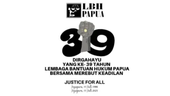 LBH Papua Genap 39 Tahun, Tetap Konsisten Perjuangkan Keadilan dan HAM di Tanah Papua