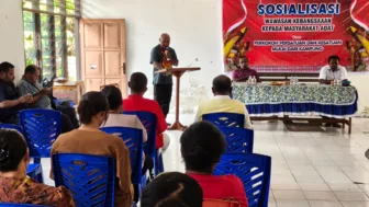 Perkuat Persatuan, Ondoafı Yoka Gelar Sosialisasi Kebangsaan dan Salurkan Bantuan Presiden Prabowo