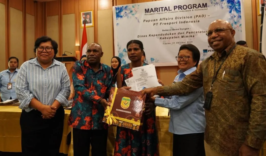 Freeport Fasilitasi Nikah Massal 25 Pasangan Karyawan OAP, Tingkatkan Kesejahteraan Keluarga
