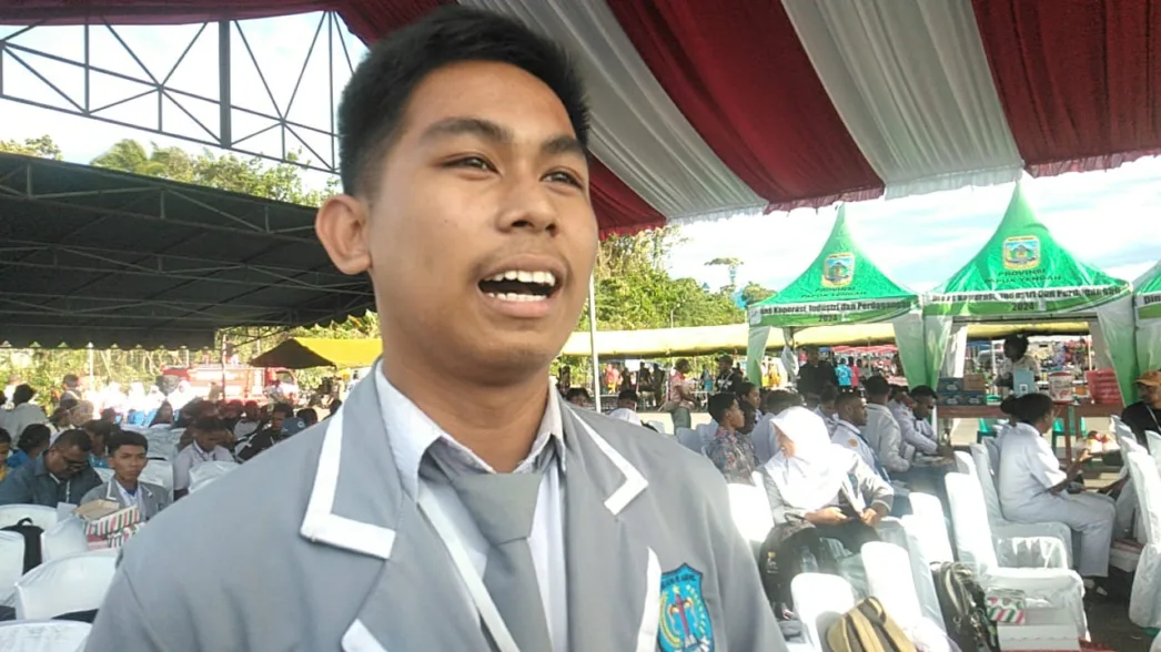 Ketua OSIS SMAN 1 Nabire Apresiasi Undangan AWP Dalam Festival Media Papua Perdana