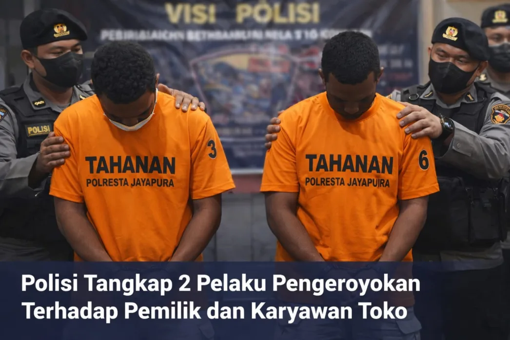 2 Pria di Jayapura Utara Diringkus Usai Aniaya Pemilik Toko dan Karyawan