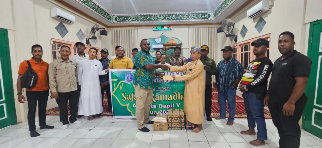 Safari Ramadhan Perdana, DPRK Jayapura Dapil 5 Kunjungi Masjid Nurul Iman Demta