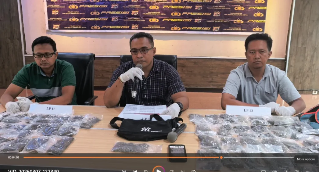 Darurat Ganja di Jayapura, Polisi Bongkar 3 Kasus Dalam Semalam, Amankan WNA Papua Nugini