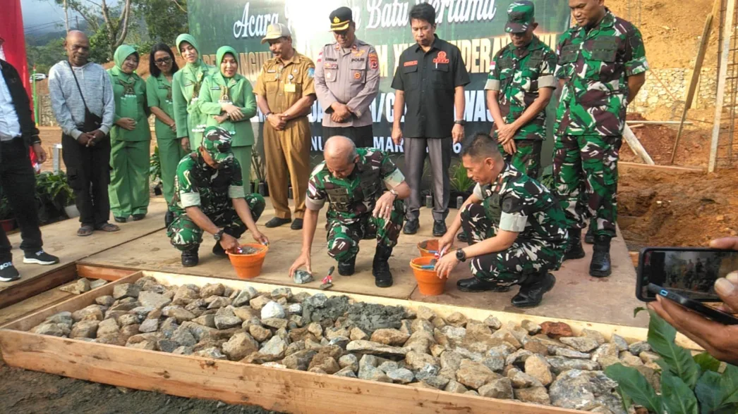 Perkuat Lembaga Pendidikan Militer, Rindam XVII Cenderawasih Mulai Bangun Mako Baru Rp39 Miliar