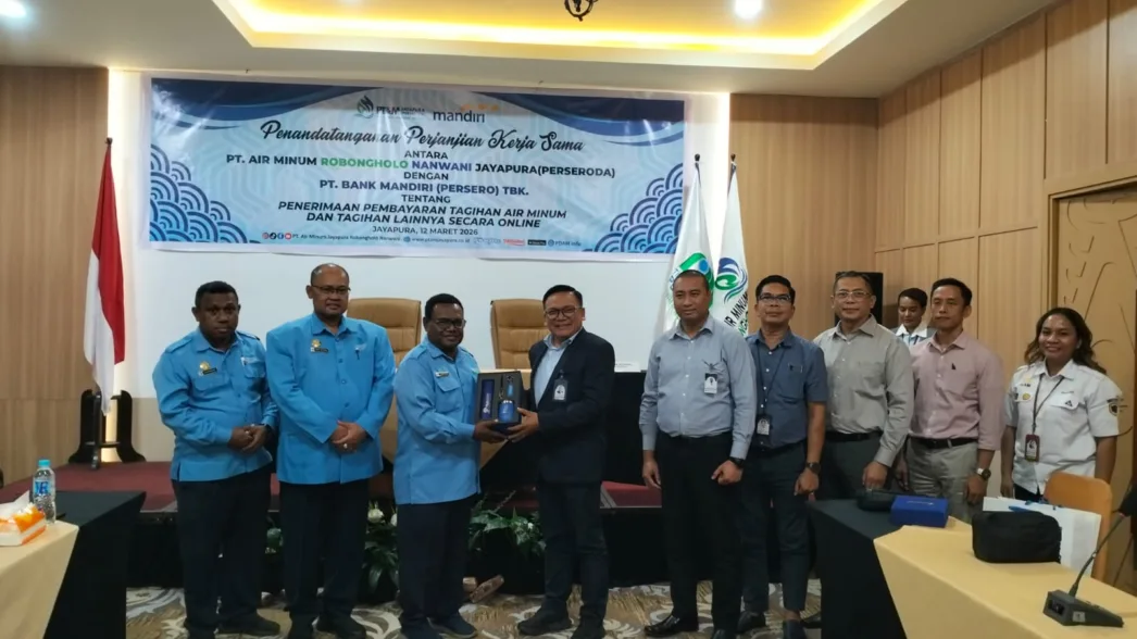 PT Air Minum Jayapura Gandeng Bank Mandiri, Bayar Tagihan Air Sudah Bisa Gunakan Livin