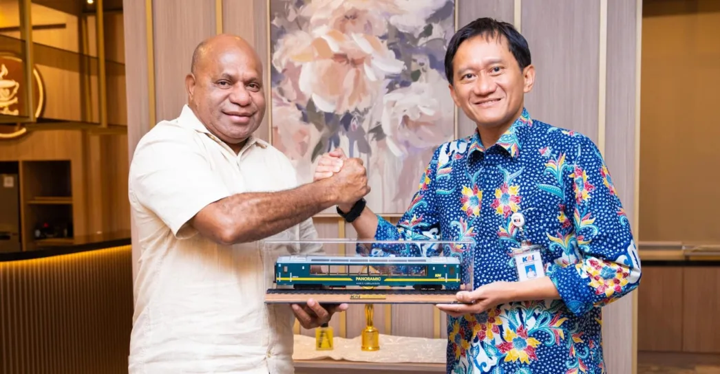 Gubernur Papua Bertemu Dirut KAl, Survei Jalur Kereta Api di Jayapura Bakal Dimulai Akhir Bulan Ini