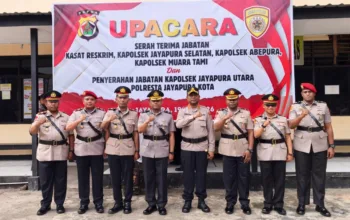 Rotasi Besar-besaran di Polresta Jayapura Kota, 1 Kasat dan 4 Kapolsek Dimutasi