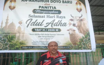 Masjid AN-NAHDHOH Doyo Baru Sembelih 4 Ekor Sapi Kurban, 1 Bantuan Bupati Jayapura