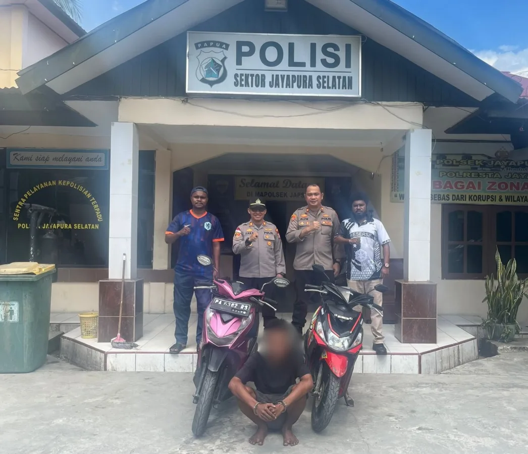 Aksi Curanmor di Jalan Walikota Terbongkar, Tim Gabungan Polresta Jayapura Kota Amankan Pelaku dan BB