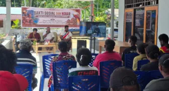 Keondoafian Skouw Sae Gelar Nobar Suara Papua Dari Jayapura, Dukung Program Pemerintah Untuk Papua Maju dan Sejahtera