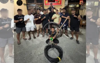 Tim URC Polres Jayapura Bekuk Pelaku Pencurian Kabel di Venue Cricket Kampung Bambar