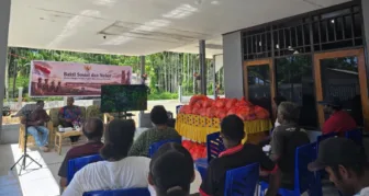 Masyarakat Adat Skouw Sae Gelar Nobar dan Bakti Sosial Peringati Hari Lahir Pancasila