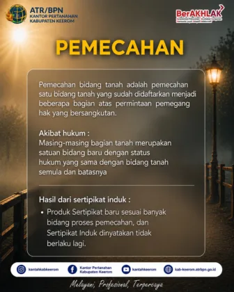 Layanan Pemecahan atau Pemisahan Bidang Tanah