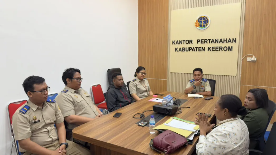 Kantor Pertanahan Kabupaten Keerom Gelar Koordinasi dan Konsultasi Tindak Lanjut Putusan Pengadilan