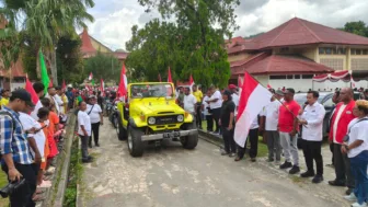 Ribuan Peserta Warnai Konvoi Merah Putih Semarak Piala Dunia 2026 di Jayapura: Wadah Sportivitas, Pelestarian Budaya, dan Kepedulian Sosial