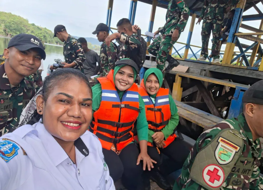 Yonif 810 Doyo Lama Dan Puskesmas Kanda Gelar Pengobatan Gratis Cegah Malaria Didistrik Waibu