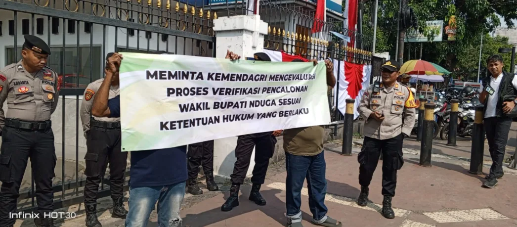 Puluhan Massa Geruduk Kemendagri di Jakarta, Tolak Pelantikan Paulus Ubruangge Sebagai Wakil Bupati Nduga