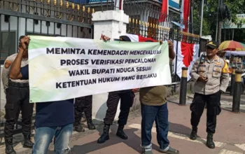 Puluhan Massa Geruduk Kemendagri di Jakarta, Tolak Pelantikan Paulus Ubruangge Sebagai Wakil Bupati Nduga