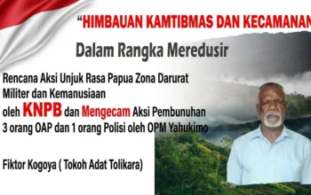 Tokoh Adat Tolikara Serukan Jaga Kamtibmas, Tolak Provokasi dan Kecam Pembunuhan di Yahukimo