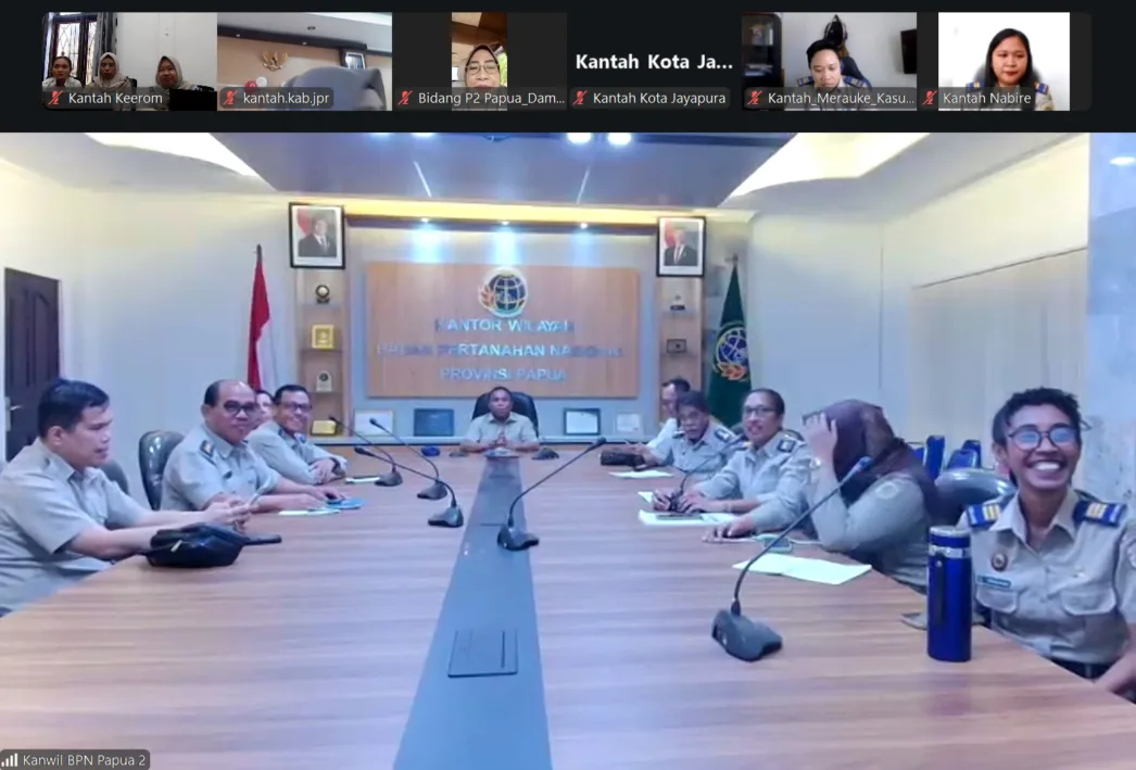 Kanwil BPN Papua Gelar Evaluasi Strategi Komunikasi 2026, Kantor Pertanahan Keerom Ikut Perkuat Indeks STRAKOM