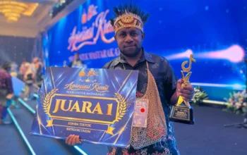 Jurnalis Papua Tinus Jigibalom Raih Juara 1 se-Indonesia Lomba Video TikTok HUT Bhayangkara ke-80