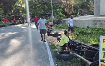 Bakti Sosial hingga Bersih-bersih Pantai, Warga Tobati-Engros Semarakkan HUT RI ke-81