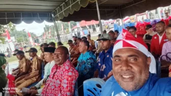 GAMKI Waropen Hadiri Upacara HUT RI ke-81, Ajak Pemuda Gereja Jaga Persatuan