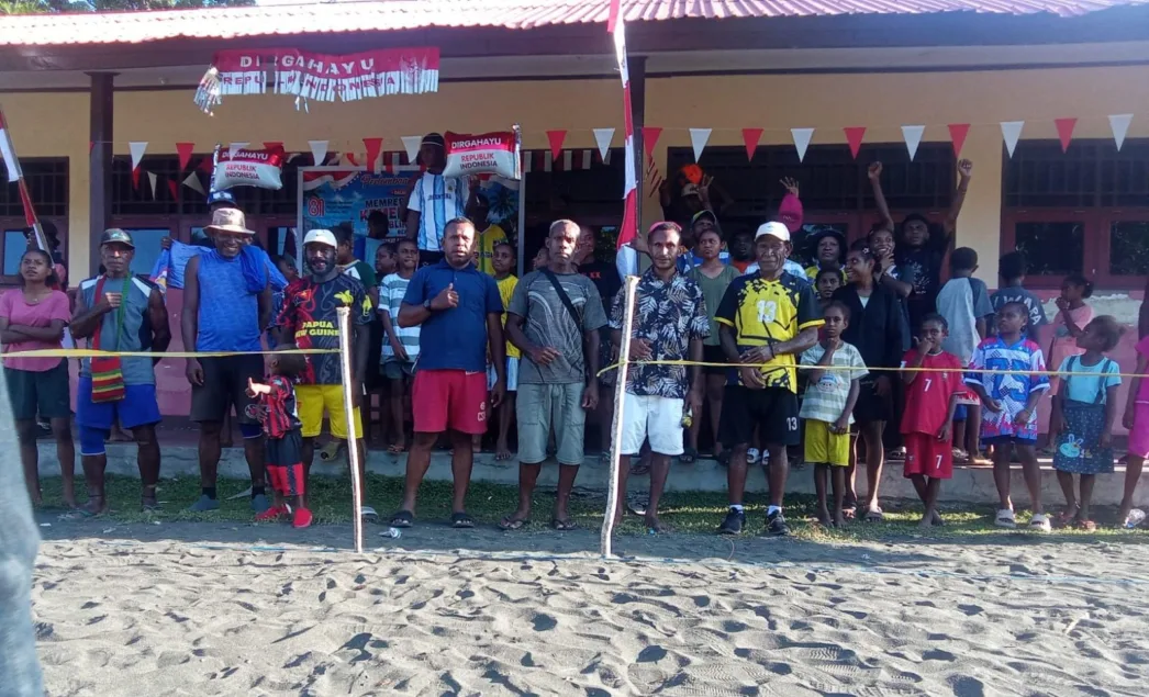 Rangkaian HUT RI Ke-81 di Kampung Keder Sarmi, Kepala Suku Manirem Gelar Perlombaan 3 Hari