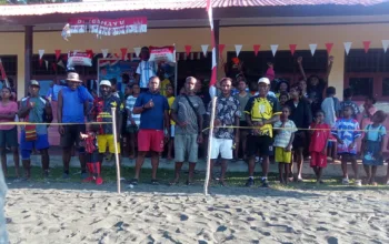 Rangkaian HUT RI Ke-81 di Kampung Keder Sarmi, Kepala Suku Manirem Gelar Perlombaan 3 Hari