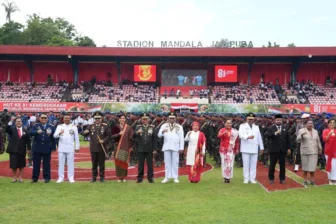 Upacara Peringatan HUT Ke-81 di Mandala Jayapura Berlangsung Aman, Gubernur Papua: Kemerdekaan Harus Bermakna Bagi Kesejahteraan Masyarakat