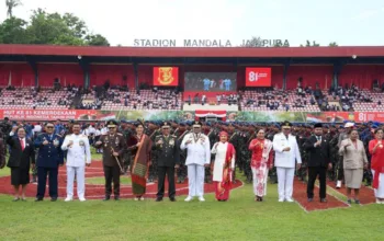 Upacara Peringatan HUT Ke-81 di Mandala Jayapura Berlangsung Aman, Gubernur Papua: Kemerdekaan Harus Bermakna Bagi Kesejahteraan Masyarakat