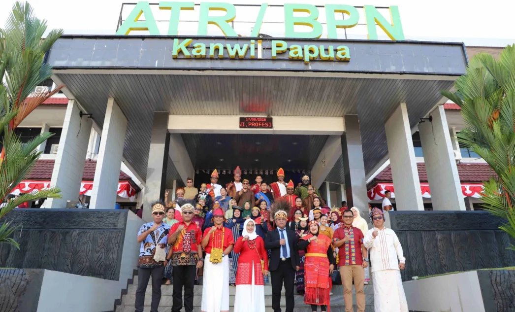 Semangat Kemerdekaan ke-81, Jajaran BPN Papua Bersatu Dalam Upacara Peringatan HUT RI