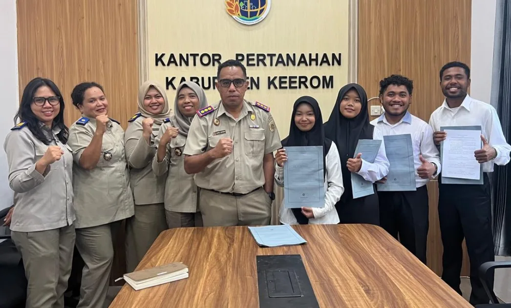 Kantor Pertanahan Keerom Terima 5 Peserta Magang Nasional Program Kementerian Tenaga Kerja
