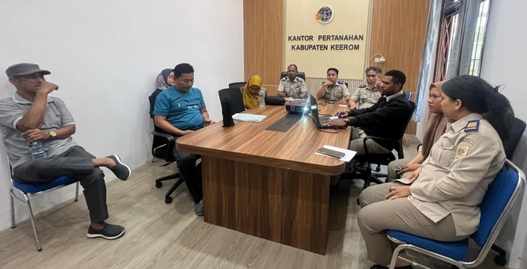 Kantor Pertanahan Keerom Gelar Rapat Koordinasi Bahas Penyelesaian Pengaduan Masyarakat