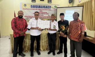 BPN Keerom dan Kemenag Teken Kerja Sama Percepat Sertipikat Tanah Aset Kelembagaan