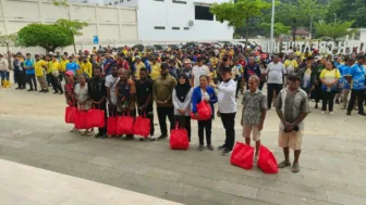 BMP RI Gandeng Pemkot Jayapura Gelar Kerja Bakti Pascabanjir di Wai Mhorock, Warga Terdampak Dapat 150 Paket Sembako