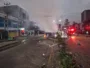 Mobil Daihatsu Terios Terbakar Usai Tabrak Pembatas Jalan dan 2 Tiang Listrik di Pos 7 Sentani