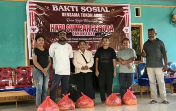 Jelang Peringatan Sumpah Pemuda, Keondoafian Kampung Waena Gelar Baksos dan Bagikan Sembako