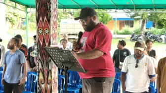 Pemuda Waena Deklarasi Papua Damai dan Bacakan Sumpah Pemuda